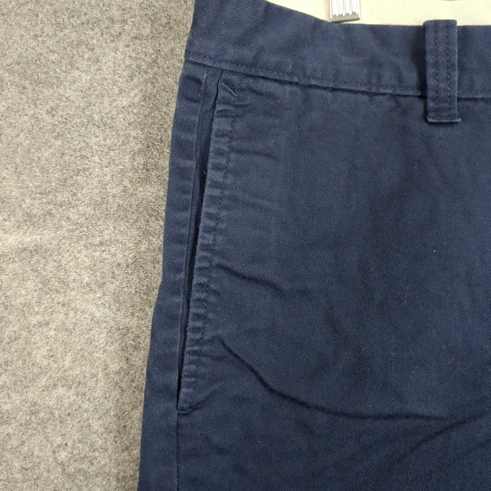J Crew Mens Navy Chino Shorts 7 Inch Inseam Size 35‎ Flat Front Casual